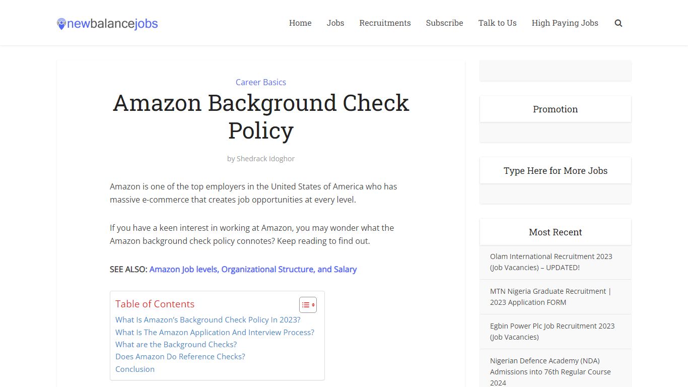 Amazon Background Check Policy (All You Need To Know) - Newbalancejobs